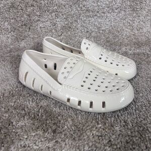 Floafers Prodigy Driver Toddlers Loafers Sz 12 White Rubber Slip On Round Toe